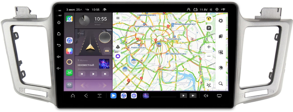 Магнитола для Toyota RAV4 XA40 2012-2019 - Carmedia SF-1610 QLed, Android 13, TS20, CarPlay, SIM-слот
