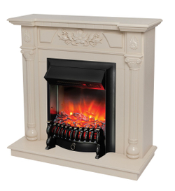 Электрокамин RealFlame Dacota WT белый дуб с очагом Fobos Lux Black RC
