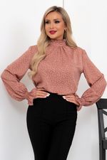 Блуза Моника (терракот/горошек) Б11-217/3 Nikol