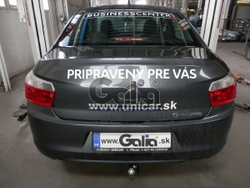 Фаркоп оцинкованный Galia C064A для Citroen C-Elysee 2013-, Peugeot 301 2013-(паспорт и сертификат в комплекте)(без электрики)