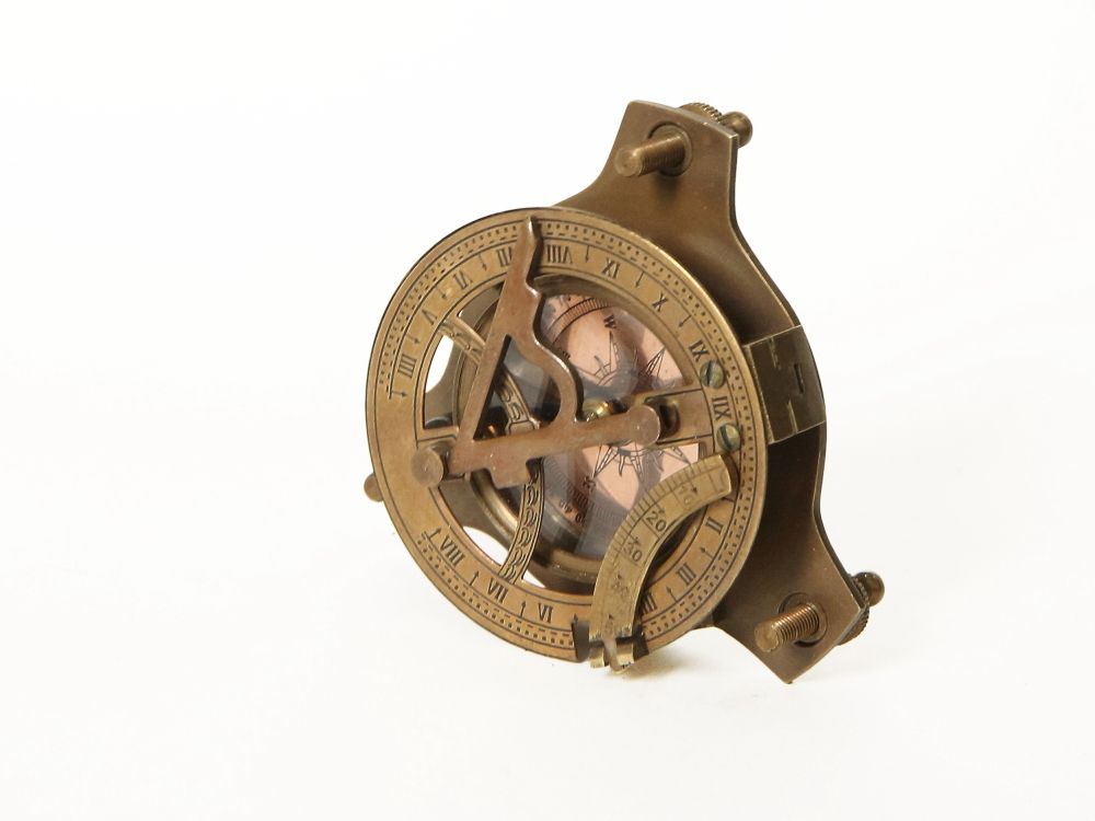 Nautical Морской компас в деревянном футляре