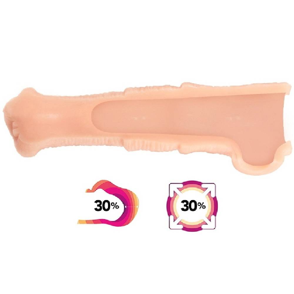 Насадка Kokos с крупной головкой телесная 17,6 см