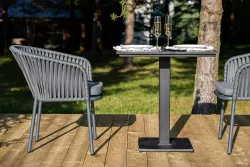 "Каффе" обеденная группа на 2 персоны, цвет "серый гранит"