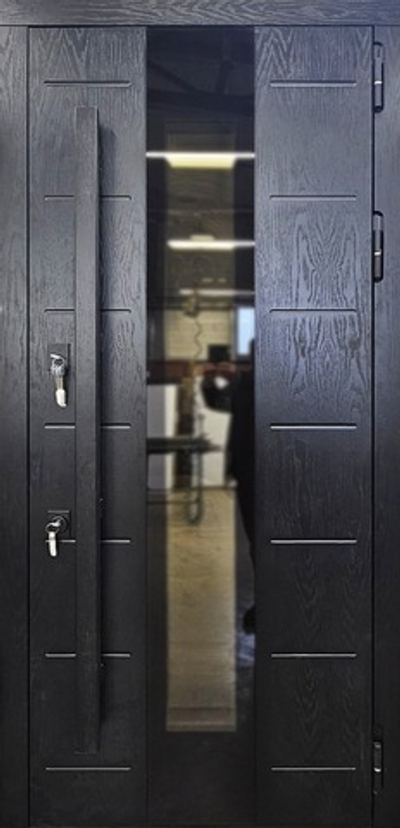 Утепленная входная дверь с зеркалом и шумоизоляцией - 1152