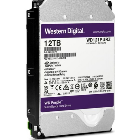 Жесткий диск Western Digital WD Purple 12 ТБ 3,5″ (WD121PURZ)