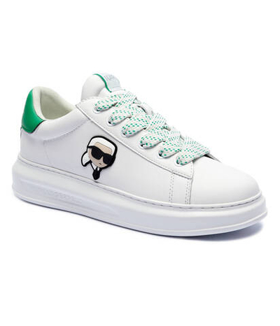 Кожаные кроссовки Karl Lagerfeld - белый(KL52528)