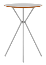 Стол барный металлический RESA Kilig, белый, серый