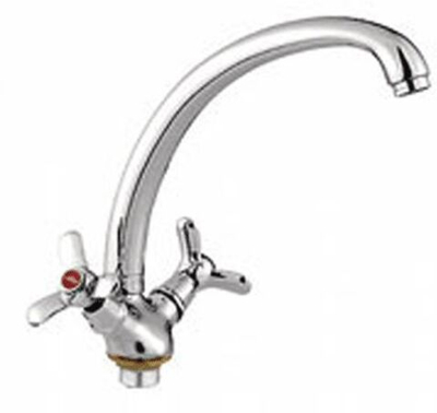 смеситель кухня LEDEME крест керамика L4212-2