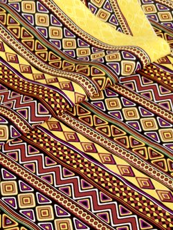 Ткань бязь плательная, рис. " Африканский орнамент", ширина 150 см, арт. 1031
