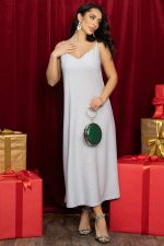 Платье-комбинация Сила притяжения (серебро) П14479-7М LT Collection