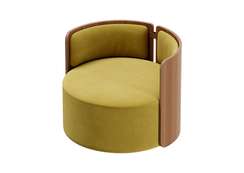 Кресло крутящееся Lagom 800 (янтарный FiberGuard, орех)