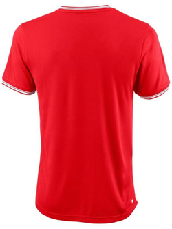 Теннисная футболка Wilson Team II High V-neck Men - Red