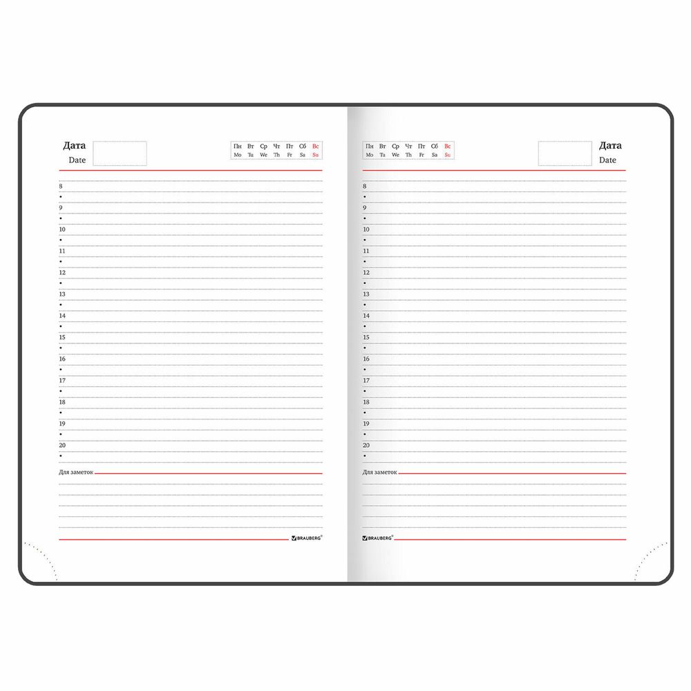 Ежедневник недатированный А5 BRAUBERG "Magnetic X" (113278) 2
