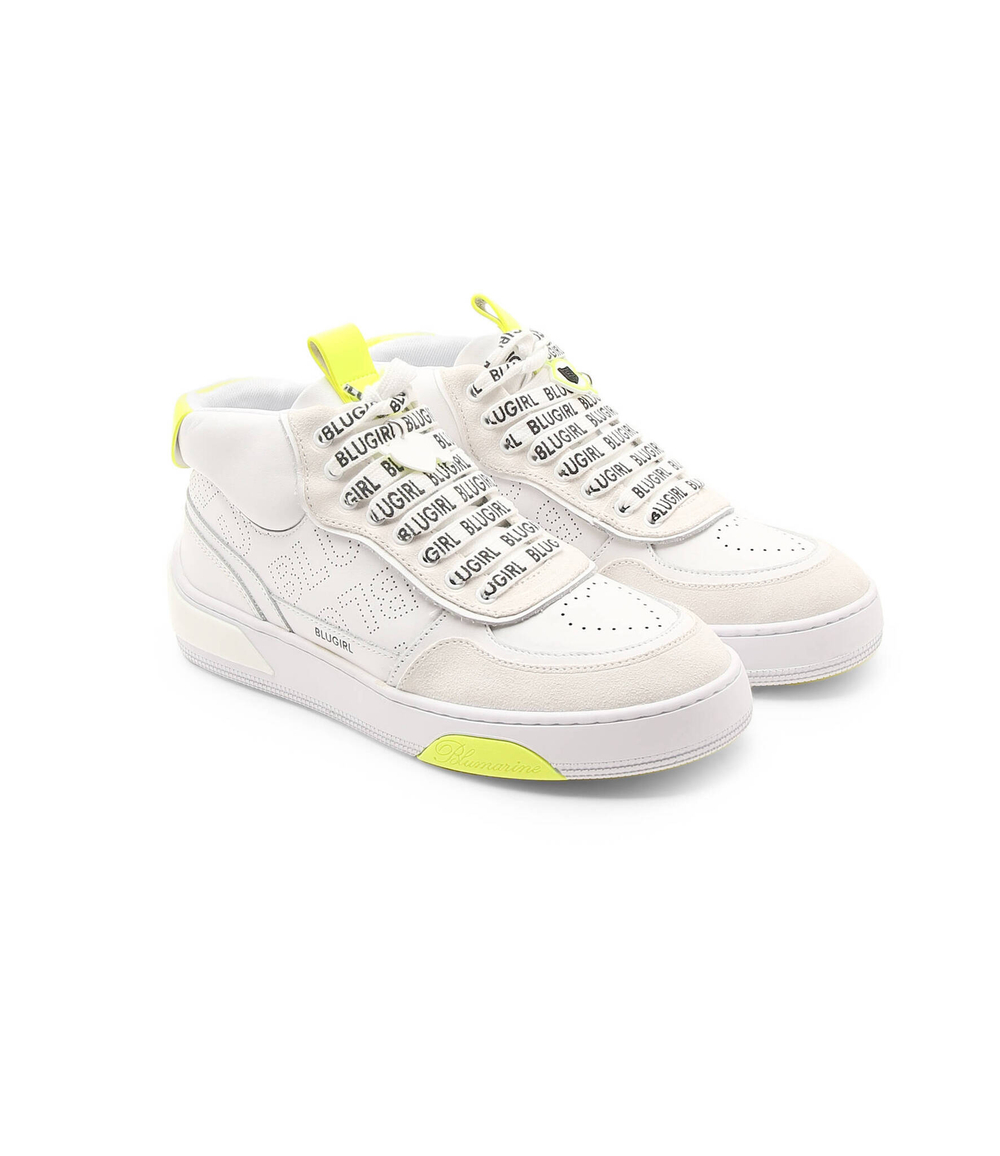 Кожаные кроссовки BluGirl Blumarine - белый(6A2511 PX246)