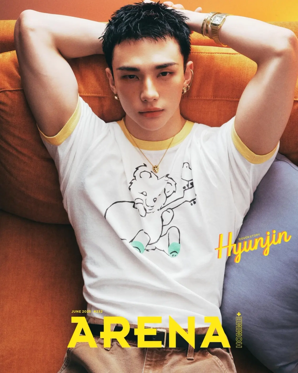 Журнал Arena Homme - 2025. 06 [Обложка: Stray Kids Hyunjin]