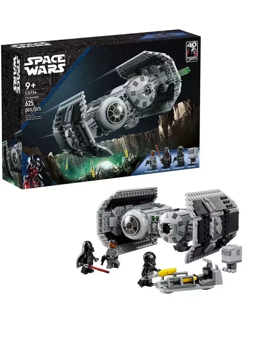 Конструктор Star Wars Бомбардировщик СИД 625 деталей 0734