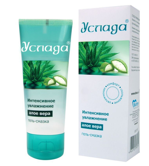 Гель-лубрикант "Услада" с алое вера - 60 гр.