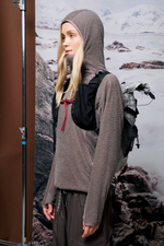 Худи Nothomme Blue Monte Lightweight Hooded Fleece Shirt "Rock Gray"