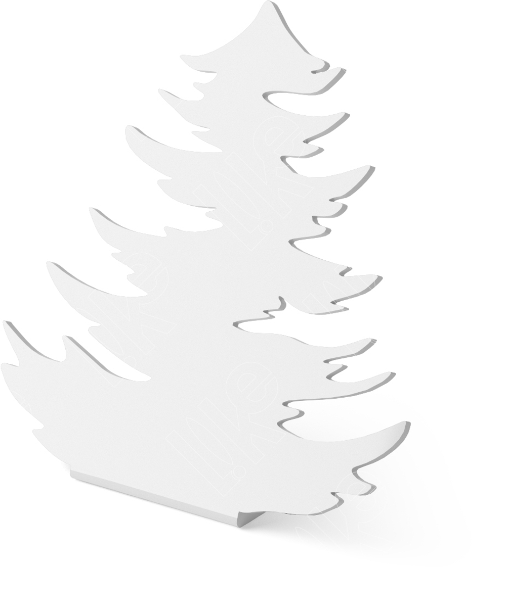 Подставка акриловая для цепей/браслетов/ёлочка фигурная/138*55*130 мм.