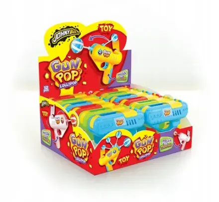 Леденец в "Пистолете"Johny Bee Gun Pop 10гр