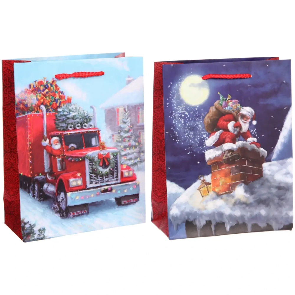 Пакет подарочный «Зимняя история» 18*23*8 см, микс
