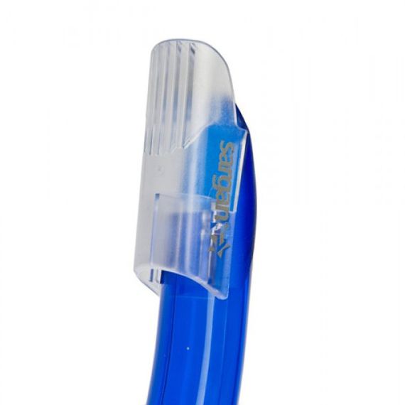 Трубка с клапаном Sargan Бетта Синяя Прозрачный силикон