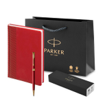 Шариковая ручка Parker Sonnet 1931476, Lacquer Intense Red GT, стержень: M, цвет чернил: black , в подарочной упаковке