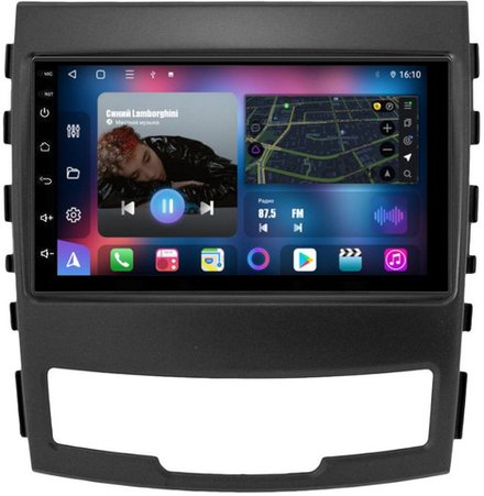 Магнитола для SsangYong Actyon II 2011-2013 - FarCar 7305H7 дисплей 7" на Android 13, ТОП процессор, CarPlay, 4G SIM-слот