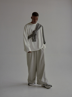 Baggy Trousers LOGO Melange