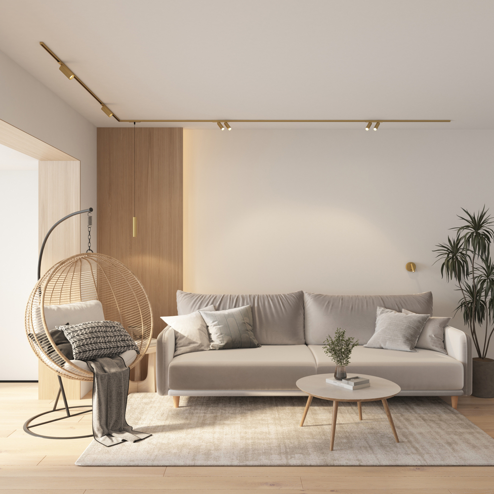 DK5742-SB Светильник для трека SHINE SPOT со светодиодом, D35*H100, 48V DC, 8W*2 , RA?90, 3000K, IP20, сатинированная латунь, алюминий