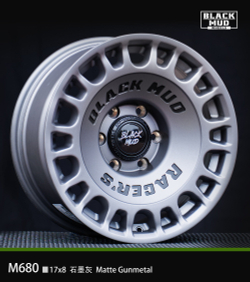 Диск колёсный литой BLACK MUD M680 R17 8.0 ET0 Matte Gunmetal