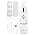 Dermasuri, двухэтапный скраб для ног глубокого отшелушивания, 1 набор