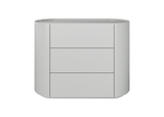 Комод Lagom 3 ящика ширина 100 см (светло-серый)