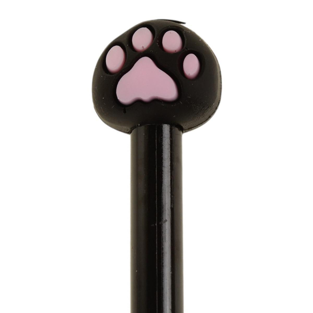 Ручка шарик. 0.7мм. "Коты-лапки" синяя, смен.стержень 125мм, цветн.корп, 2 диз. в ассорт. (Mazari)