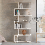 Стеллаж, 72х24х174, Марм, напольный, для игрушек и книг, в ванную, персидский жемчуг, Dipriz