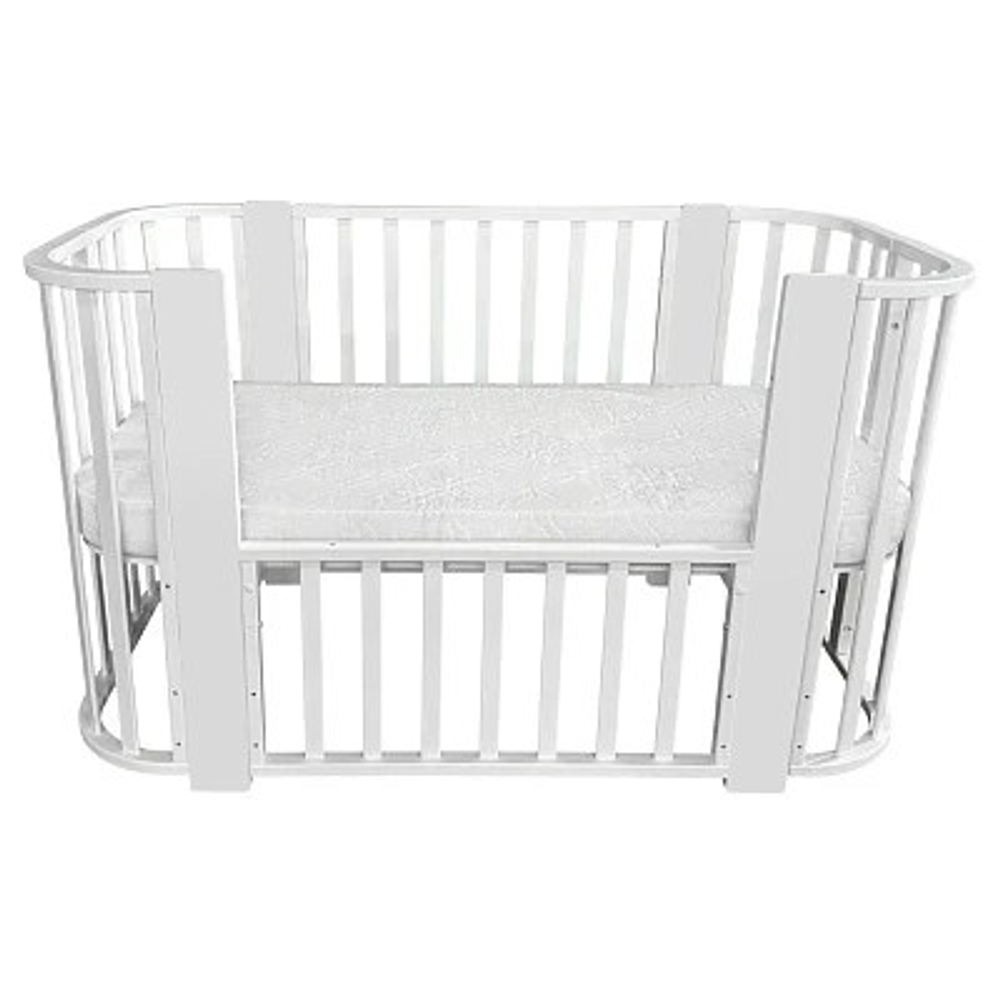 Кровать детская Indigo Baby Line 5 в 1 с поперечным маятником, маленький матрас в подарок