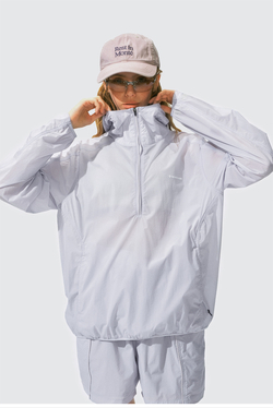 Куртка Nothomme Monterest Outdoor Packable Hooded Half-Zip Jacket with Reflective Logo Print