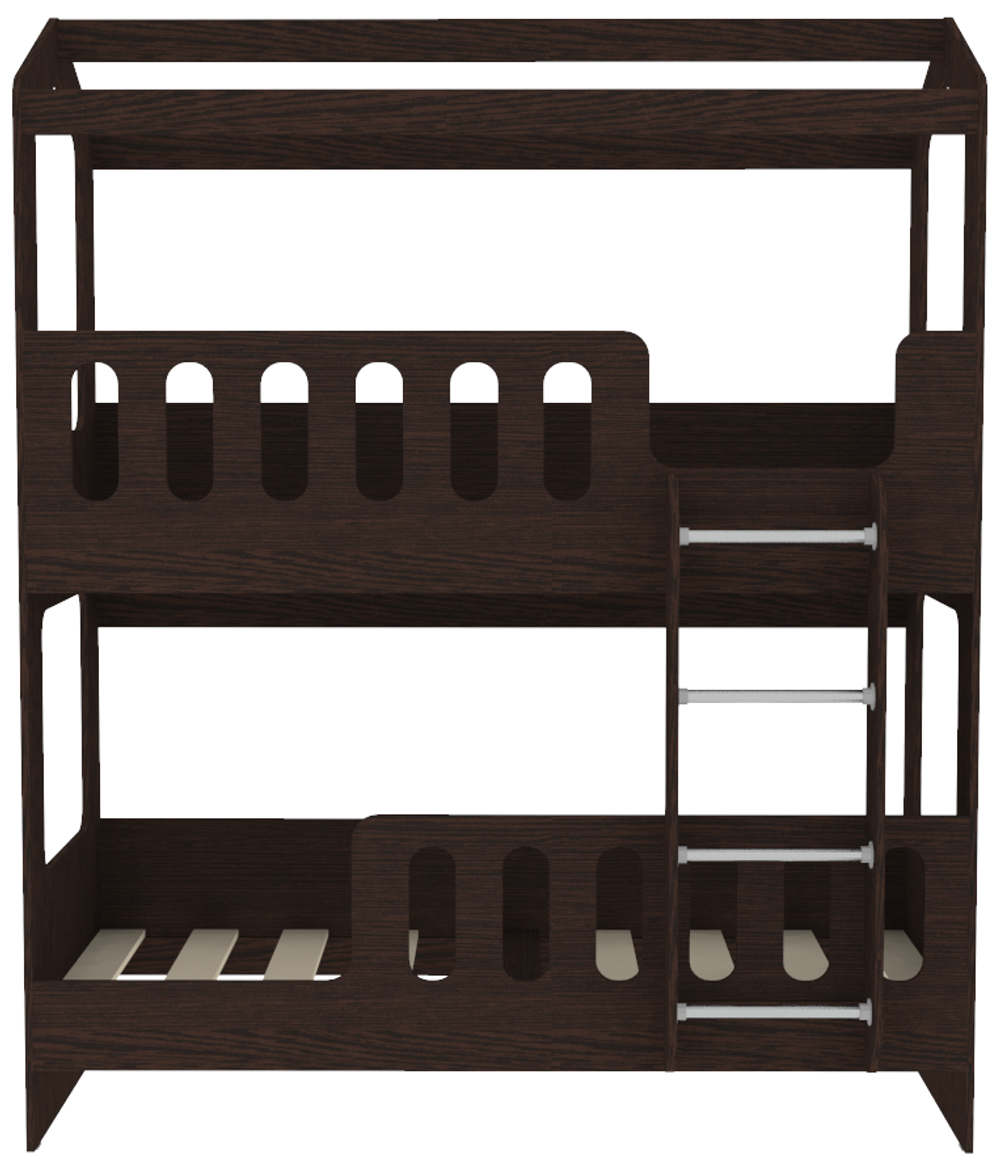 Двухъярусная кровать КарИВи ДС-17 80x160 Венге