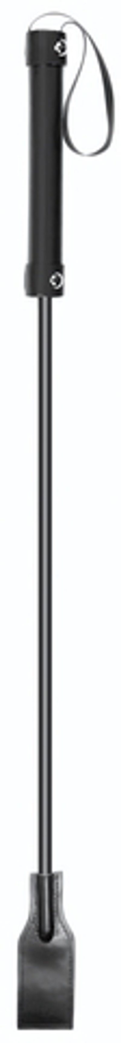 Чёрный стек Square Crop с прямоугольным шлепком - 66 см. (Цвет: черный)