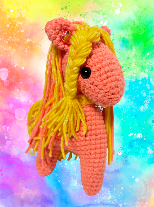 Брелок (вязаный) / Лошадка #13