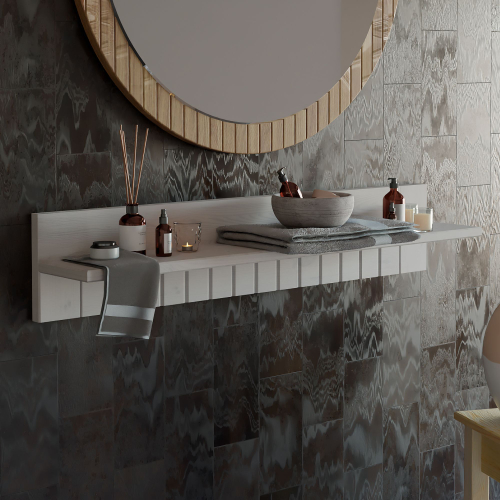 Полка на стену "Poehl" 100 см, белая