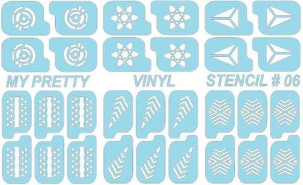 Виниловые трафареты для дизайна ногтей #6