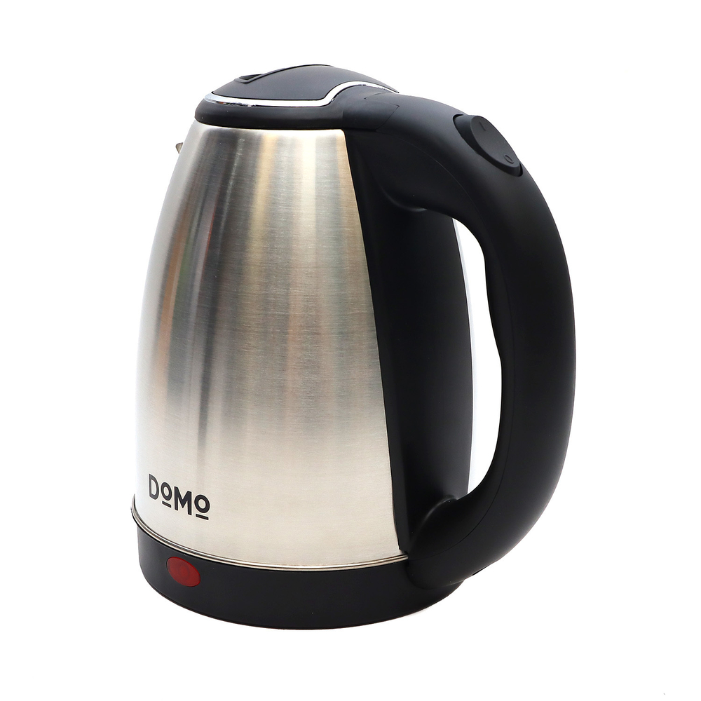 Электрочайник DOMO SML1801, 2л, 1600Вт, серебристый, Колба: металл, Корпус: пластик (SML1801M)