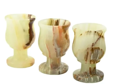 Набор водочных рюмок из оникса 6 шт 35*35*55мм