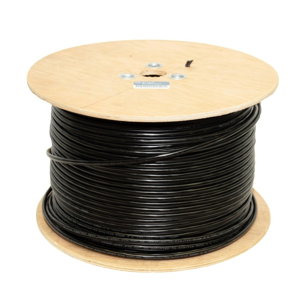 5bites FS5500-305A(P)E Кабель  FTP / SOLID / 5E / CCAG / PVC / BLACK / OUTDOOR / DRUM / 305M