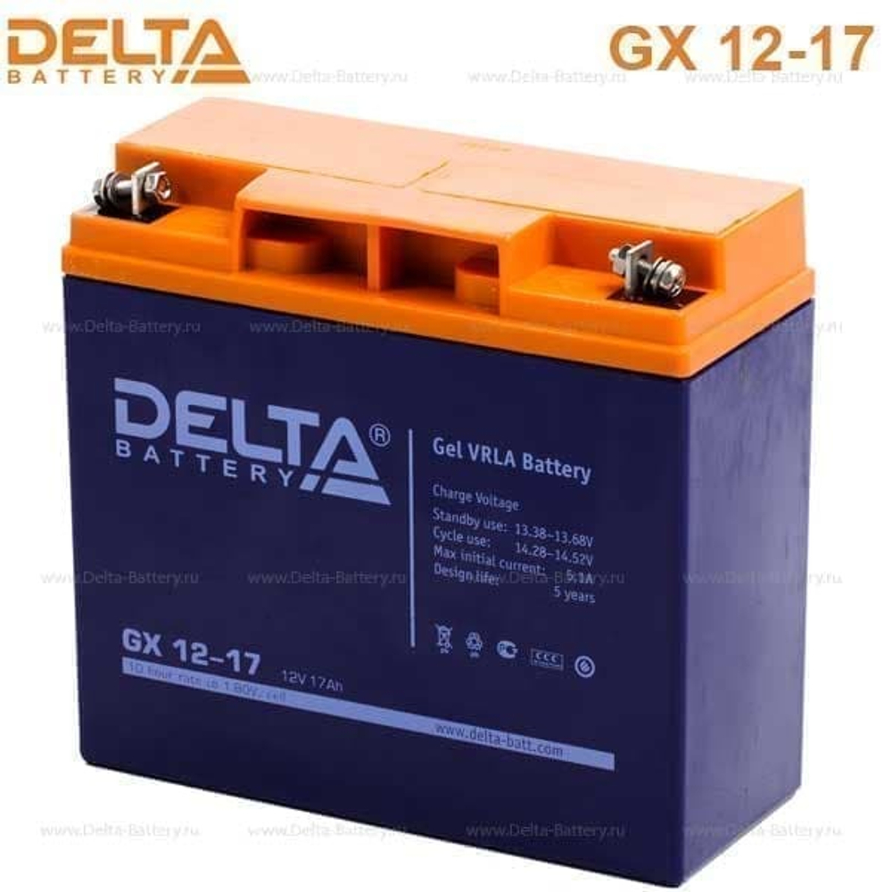 Аккумуляторная батарея Delta GX 12-17 (12V / 17Ah)