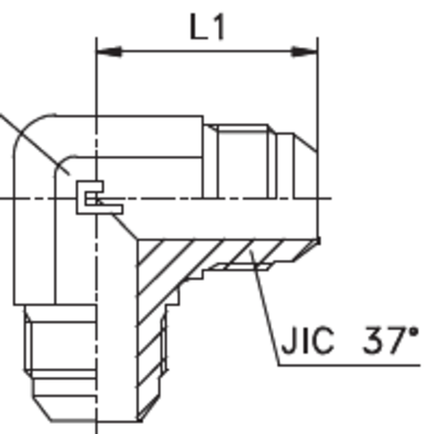 Соединение P90 JIC 9/16" CAST