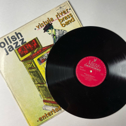 Винтажная виниловая пластинка LP Vistula River Brass Band Entertainer (Польша 1977) Польский Джаз