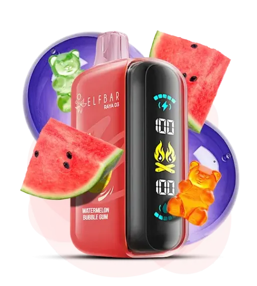 ELF BAR RAYA D3 - Watermelon Bubble Gum (5% nic)