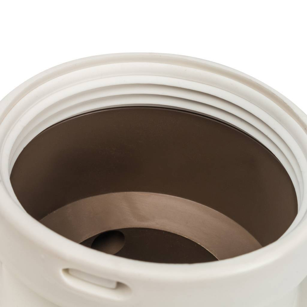 STOUT Элемент дымохода Ø80/80 адаптер для подкл. разд. труб (совместимый  Baxi ) PP-Ryton